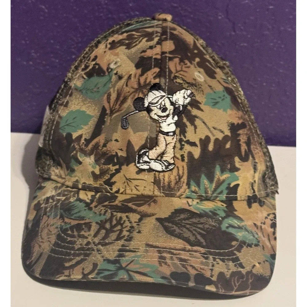 Disney Parks Mickey Mouse Camo Golf Hat Arnold Palmer Limited Extremely Rare
